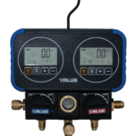 Value two way pressure gauge