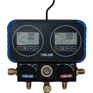 Value two way pressure gauge