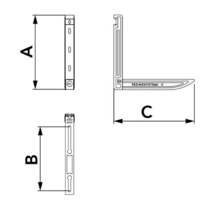 Wall brackets without crossbar - Image 2