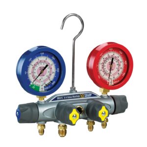 Yellow Jacket manifold with gauges
